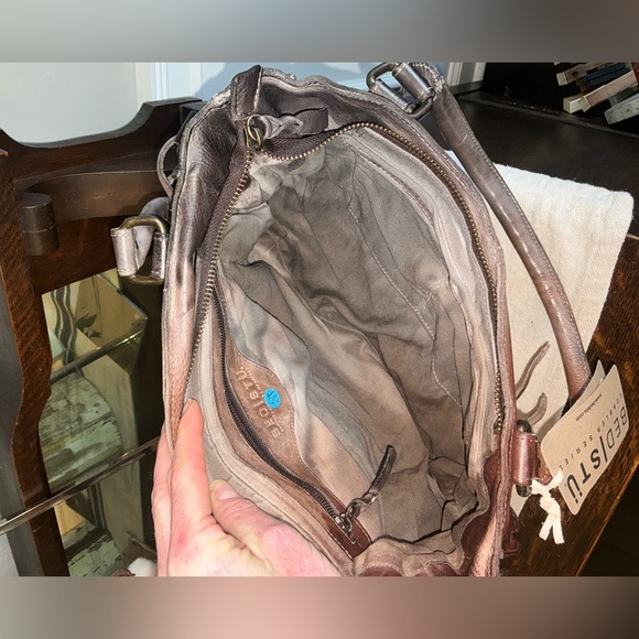 NWT Bed Stu Rockababy Leather Satchel Shoulder Crossbody Bag Starry Night $300 - Picture 12 of 15